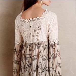 Anthropologie Floreat cantina boho top